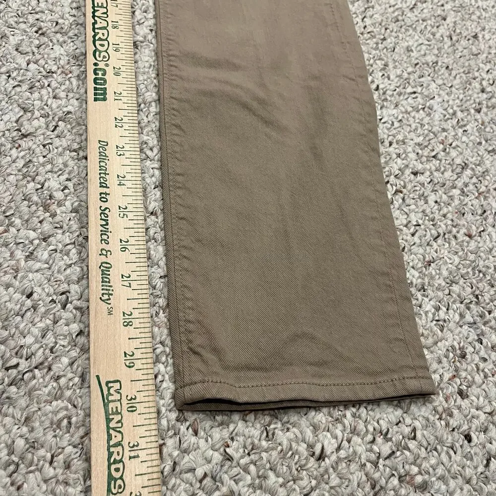 J Crew 484 Slim Fit Garment Dyed 5 Pocket Pant 31x32 Tan Preppy Classic Casual